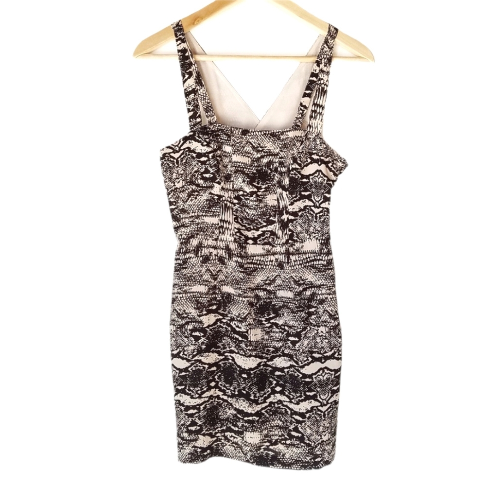 Silence + Noise | Sleeveless Snake print bodycon mini dress size 0